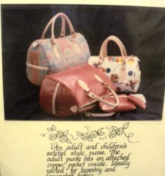 SYDNEY'S SATCHEL STYLE ADULT OR CHILD PURSES PATTERN